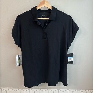 Nike Women's Golf Polo - Black, Size Medium, New with Tags